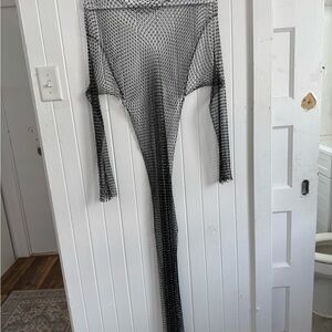Black Fishnet Bodysuit